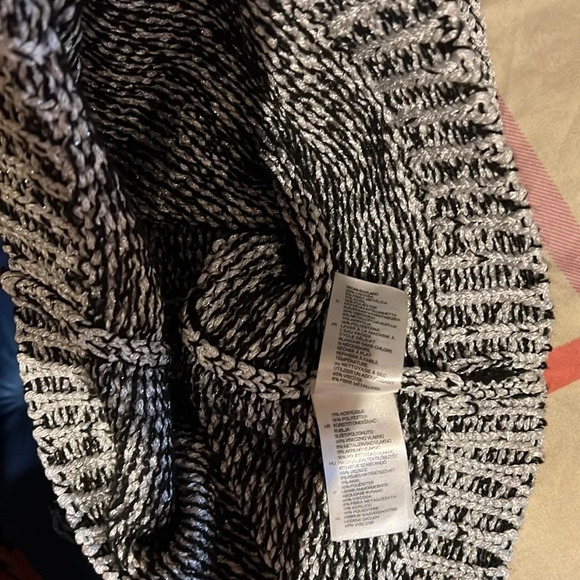 H&M Metallic sweater spaghetti straps mini dress  Sz S - Picture 10 of 13